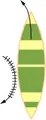 Combination draw and J-stroke
