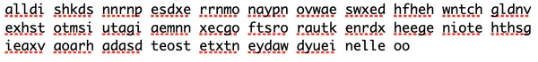 Cipher text for psalm