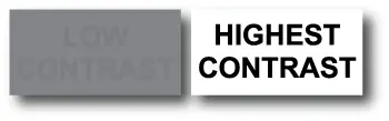 Monochromatic Contrast Illustration