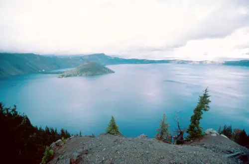 Crater Lake from rim-USGS