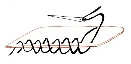 Cross whip stitch