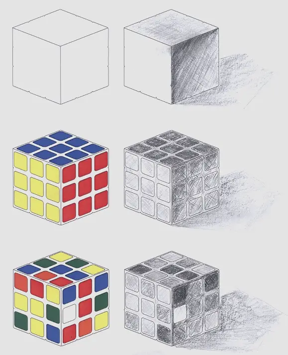 Cube Puzzles - showing value mapping