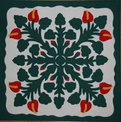 Hawaiian Applique Quilt 2