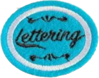 Lettering patch