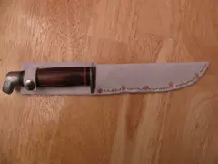 Stitch between the rivets