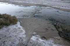 A small alluvial fan.