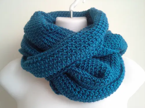 Olympian blue infinity scarf