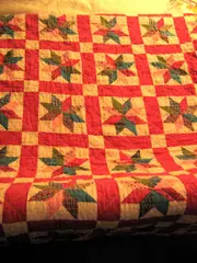 Quilt in lamplight