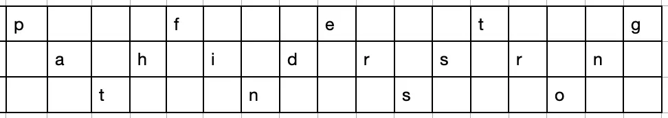 Rail Fence Cipher - 3 Lines