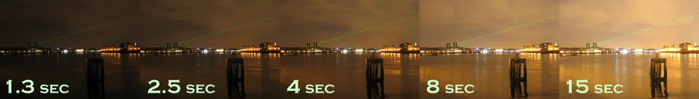 Shutter speed in Greenwich