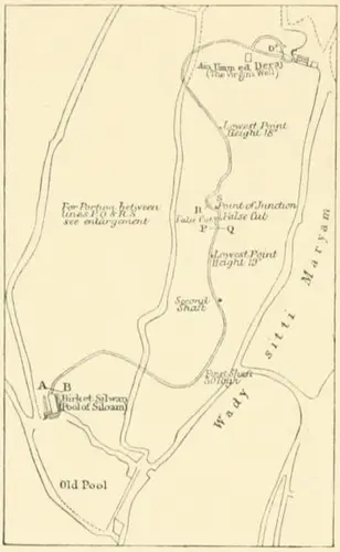 Siloam Tunnel sketch 1884