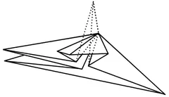 Squash fold applied to one flap of a waterbomb base