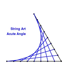 b. An acute angle