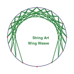 Wing Weave, using existing circle template
