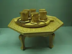 Cups and table