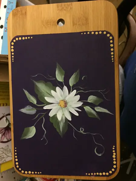 Tole painted cutting board 1197