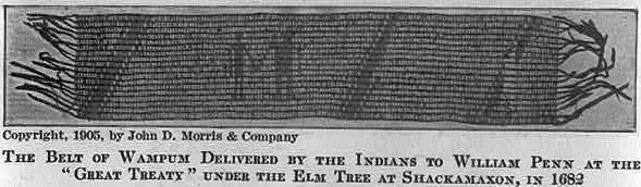 Wampum william penn greaty treaty
