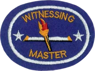 Witnessing Master Award patch